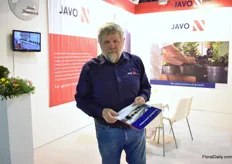 Massimo Gallini of Javo. Their two new models Javo Plus 2.0 and Javp Standard 2.0 are very popular in Italy and according to Gallini important for the future.