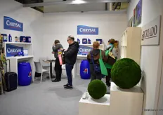 Visitors at the booth of Chrysal.
