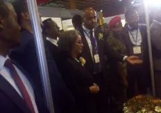 President Sahle-Work Zewde visiting some booths at the show.