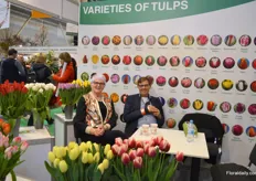 Mrs and Mr Haakman, since long one of the major suppliers of tulip bulbs to the Ukrainian market. Haakman has both prodution in The Netherlands as in New Zealand, enabling them to provide high standard bulbs throughout the year.