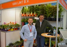 Jeroen van Gils and Patrcik Struik from Dutch tree grower Van Lint, participating in the fair for the first time.