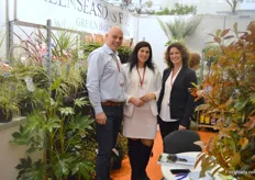 Bert Kieft, Dominika Dudka and Stefanie van Dijk of Green Seasons, for the first time here at the fair and promoting the trees and plants on the East European market.