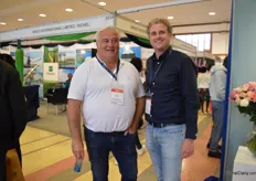 Gerjan Telleman and Jaap Buis of Fresco Flowers also visiting the show. They unpack and pack the flowers of several Kenyan growers at the FloraHolland action.