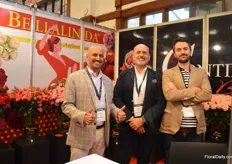 The team of Continental Breeding. This year, their Bellalinda spray roses are taking center stage at their booth. It is a new line of garden shape spray roses.
