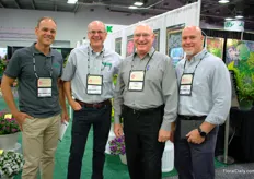 Andreas Kientzler and Steve Rinehart of Kientzler together received a visit of Rick Brown of Riverview Flowers Farms and Greg Woodward of Express Seed Company.