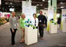 The team of MasterTag presenting the badge tag they made for 10 different cactus varieties and 10 different succulent varieities. “We took the top 10 most popular varieties and the tag on each variety contains info and a special message per variety.”