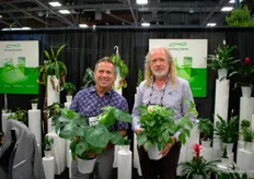 Paul and Reginald Deroose with Deroose Plants & Exotic Plant presenting more than the bromeliads they are known for, like the monstera minima deliciosa. According to Deroose it is a very old plant that has gained back popularity all over the world.