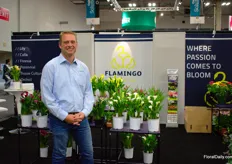 Robin van der Schaaf of Flamingo Holland. According to van der Schaaf, the pot market increases and they see the demand for their calla lilies increasing as well. Van der Schaaf is pleased that they entered this market about 10 years ago.