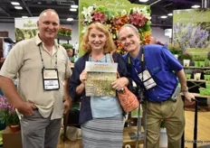 Frank Riteco of 2Plant International with Julia and Erick Hofley of Michigan Gardeners, who were visiting the show