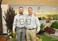Jonathan Berry and Keith Formway of J. Berry. Jonathan, started this company in 2006, together with his father Jim Berry. They breed and produce young and finished plants and over the years introduces several consumer plant brands like Black Diamond the tropical Hollywood Hibiscus collection, Brown Jewels Begonia and more.