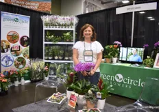 Amy Lowrie with Green Circle Growers.