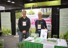 John Bijl and Ellen Kraaijenbrink with Vitroplus. This Dutch young fern producer is supplying the US market for over 25 years and they are still growing. Besides ferns, they now also added perennials to their assortment. All their plants are being propagated in the lab and directly sent to the growers. In turn, the product is completely disease free.