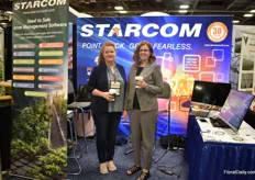 Debra Bonney and Sharon Nuss of Starcom presenting ERP and their mobile application. They also started working with hemp growers.