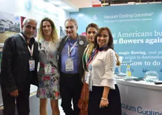 The team of Vacuum Cooling. They set up a second operation in Medellin for consolidation of the flowers.