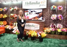 Mandy Duyvenstyn of Hollandia Gerberas. Last year, this 3rd generation gerbera grower, based in Canada, BC, they started up a bouquet line with their gerberas. This year, they also supply bouquets with more flower types at their farm.