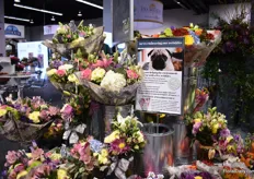 Also on display at World Class Flowers were their 100% biodegradable and compostable sleeves. They already supply them to some supermarkets and at the show, they saw a good interest for it. 