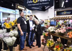 Philip Ivey, Marc Fishman and Benay Fishman of Jolo Flowers, they have 16 partner farms in South America and also still grow flowers on 200 acres in the US.