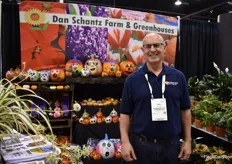 John Marino of Dan Schantz Farm & Greenhouses. They grow a range pf indoor and outdoor plants, but are currently very busy with their pumpkin season.
