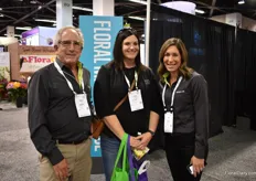 Peter Hesse of Berger with Layci Gragnini of Ball and Julie Williams of Berger. They all have a booth at the show, but were just checking out what's more on display at the Floral Marketplace. 