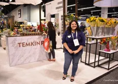 Bridgette Tapia of Temking PPC. They manufacture sleeves, Quicupts, sheets, textures and picks and at their booth, they also paid special attention to their sustainable product line.  