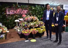 Mark Schrama and Brett Usina of Lexiflor. This Miami based import company imports flowers from all over the world and are exhibiting at the PMA Fresh Summit for the first time. 