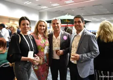 Carolina Garvina of Flores Silvestres (Colombian flower grower), Nicole Lozano and Edgar Lozano of The USA Bouquet Company (bouquet manufacturers), and Luis Fernando Marin of Flores Silvestres. 