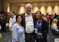 Gia Hill and Scott Hill of The USA Bouquet Company with Monica Triano of A-Roo Company, a packaging material supplier. 