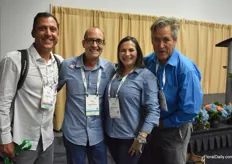 Mike Mooney of Dramm Echter with Juan Alvarez and Juliuana Guttierez of Golden Flowers and seed supplier Eric Anderson of Anderson's Seed Co.