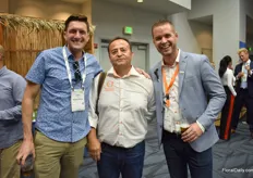 Chris Berg, Robert Melendez and Bas Pellenaars of breeding company Dümmen Orange.