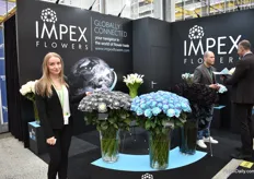 Anna Kozitsina of Impex, a trading company that supplies the service from buying till shipping the flowers. They work with farms in Ecuador, Colombia and Kenya and ship their flowers worldwide. Currently they are mainly active in Russia and the former Soviet States, but they are eager to expand markets.