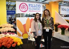 Carolina Ospina Jacobsen and Patricia Roldan of Fillco Flowers. This Colombian farm grows carnations (10ha) and roses (20 ha). The main destination for their roses is the US and for the carnations Europe, Russia and Asia. They are eager to increase markets for their roses in Europe.