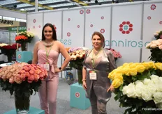 Nicole Lopez and Katherine Mantilla of Anniroses. On top of growing standard roses, they recently started to grow garden roses and started to tint roses as well. 
