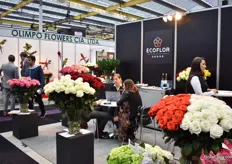Meetings at Ecuadorian rose farm Ecoflor. They are exhibiting at the IFTF for the first time.