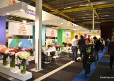 The Colombian pavilion where 10 farms and 1 cargo agency presented their products and services.