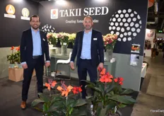 Hylke Kroon and Antoine Groot of Takii Seed were excited to be present at the fair for the first time.