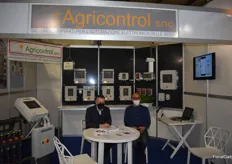 Iseo Secco and Massimo Scacvini at the Agricontrol stand, where lots of their control units were on display.