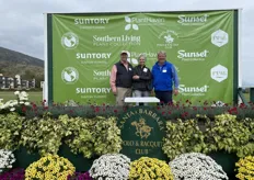 Plant Development Services Inc. are presenting their brands Encore® Azalea, Southern Living® Plant Collection, Sunset® Plant Collection and the debut BetterBoxwood™ at Santa Barbara Polo Club.  Pictured are Jerry Pittman, Janet Sluis, and Kip McConnell..