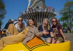 Here's another great hotspot: The famous windmill and of a big, Dutch wooden shoe!